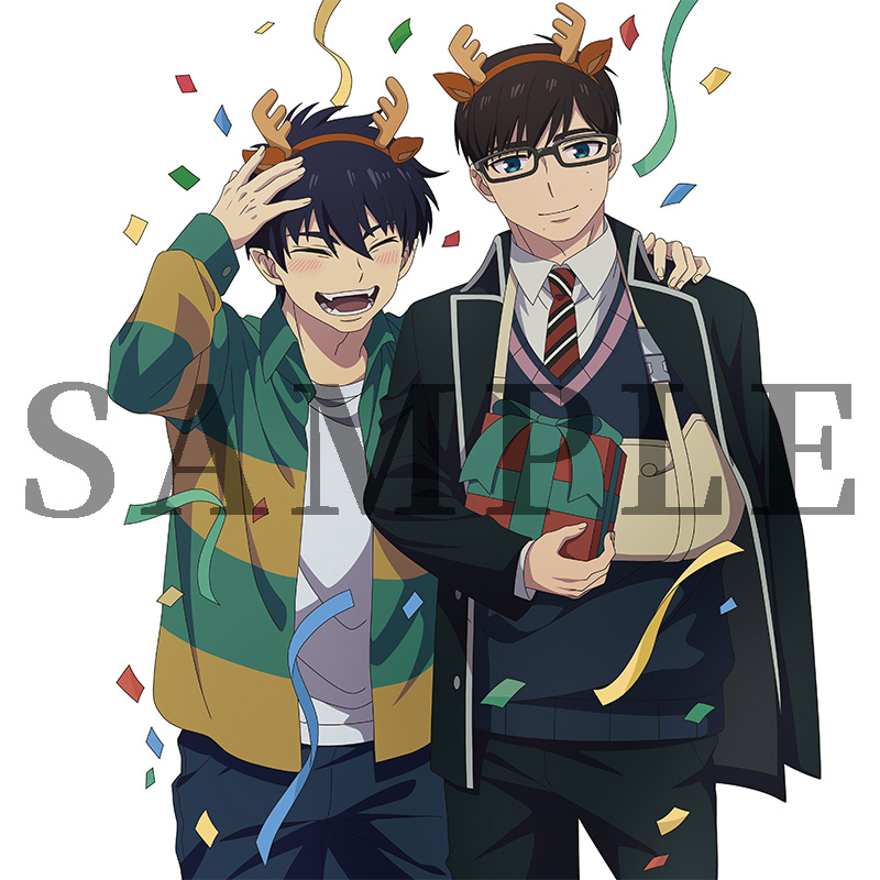 上下巻連動購入特典①:描き下ろしアクリルスタンド(奥村燐、奥村雪男)